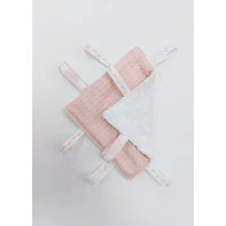 Baby labeldoekje roze-wit van N'STUDIO