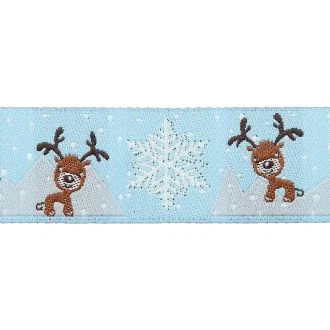 Sierband eland & sneeuwvlok 20mm UNION KNOPF 7598