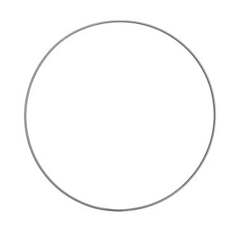 Metalen ring 25cm antraciet RICO 38006.50.53