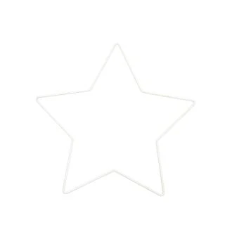 Metalen ster frame 21x20cm wit RICO 38006.60.11