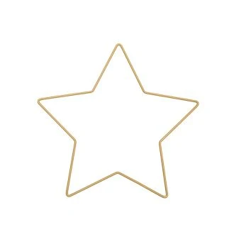 Metalen ster frame 21x20cm goud RICO 38006.60.14