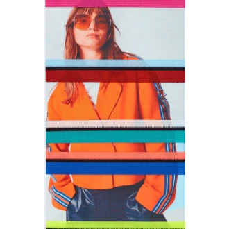 Tweekleurig sierband 22 mm UNION KNOPF 4350