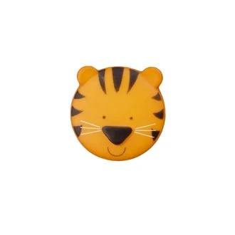 Polyester knoop op steeltje Tijger 20mm oranje UNION KNOPF 450069.042