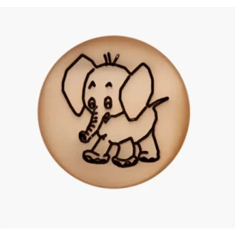 Knoop met olifant kl. 16 UNION KNOPF 45137