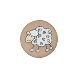 Knoop met schaap 15mm van UNION KNOPF 452600