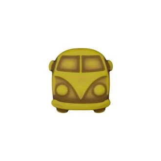 Polyester knoop op steeltje Bulli 18mm licht groen UNION KNOPF 452864.024