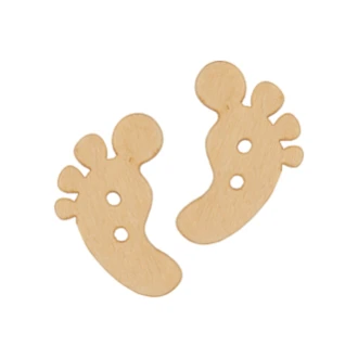 Houten knoop voetje 22mm van UNION KNOPF 452988