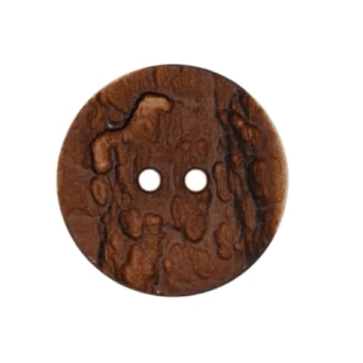 Donkerbruine knoop van UNION KNOPF 453053 