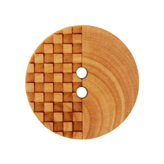 Houten knoop geometrisch van UNION KNOPF 453138