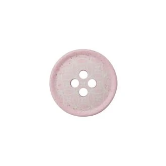 Polyester knoop met 4 gaten 18mm roze UNION KNOPF 453919.046-