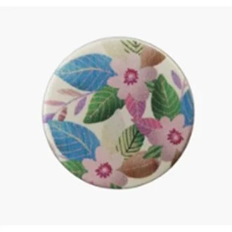 Metalen knoop met bloemen van Union knopf 0453894