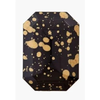 Tweekleurig edelsteen polyester knoop van Union Knopf 0454070