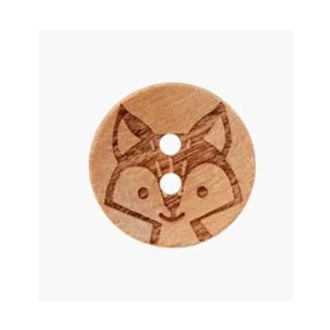 houten knoop 15mm VOS 0454099 015 0161