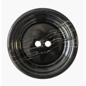 Zwarte gerecylde knoop van Union Knopf 0454147