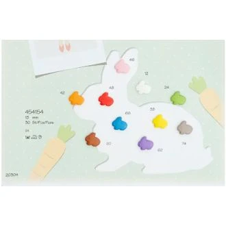 Polyester konijn knopen 13mm van Union Knopf 0454154