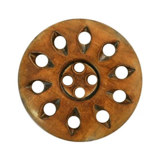 Hoornen knoop 4-gaats van UNION KNOPF 47829