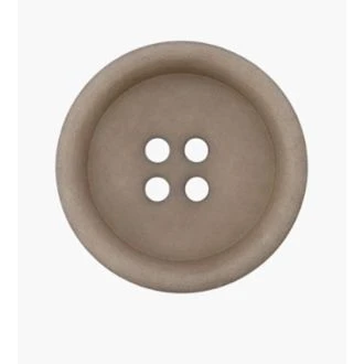 Corozo vier gaten knoop grijs van UNION KNOPF 0049493 012 0076