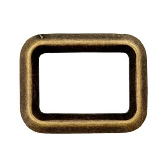 Rechthoekig ring, metal, zware kwaliteit van UNION KNOPF 500275