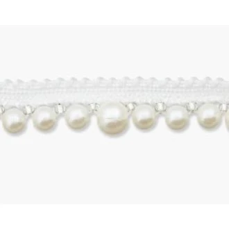 Sierband met parels elastisch 14mm van UNION KNOPF 5259