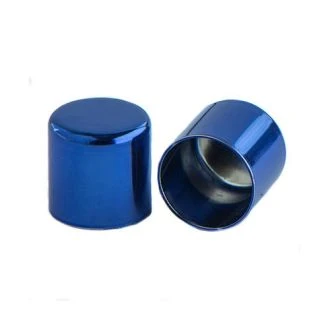 Metalen eindkap Blauw 6mm MT015188