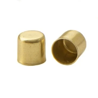 Metalen eindkap Brass 6mm MT014715