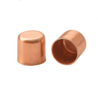 Metalen eindkap Rose Goud 6mm MT017612