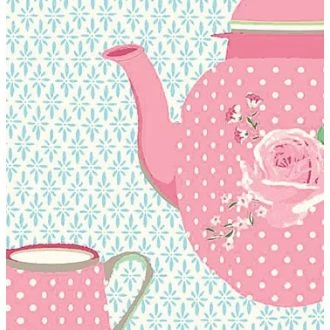 Summer Loft tea set 100% katoen 145cm breed van GUTERMANN 647110-276