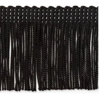 Franjes band 200mm zwart van UNIONKNOPF 6511-200