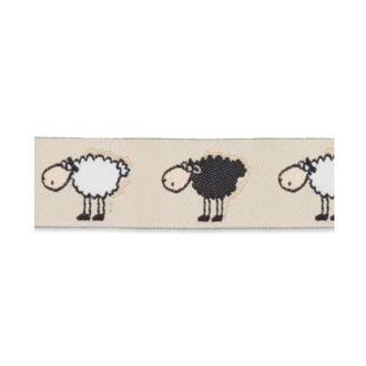 Band met schaapjes van UNION KNOPF 7077