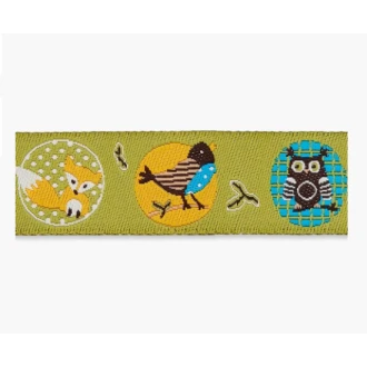 Lint met bosdiertjes 16mm van UNION KNOPF 7101 kl26