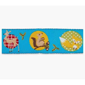 Lint met bosdiertjes 16mm van UNION KNOPF 7101 kl64