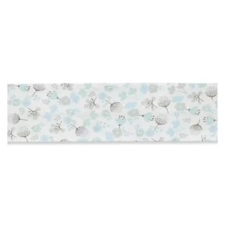 Biaisband met bloemen 30mm blauw UNION KNOPF 7593.064