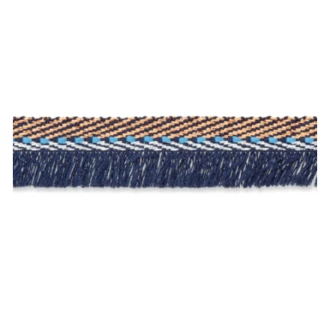 Franjes band 12mm blauw UNION KNOPH 7650