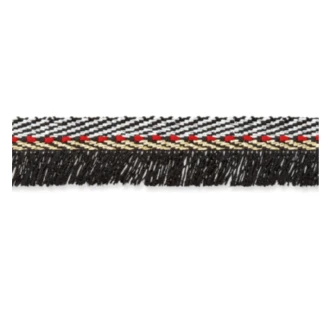 Franjes band 12 mm zwart UNION KNOPH 7650 