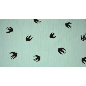 Hydrofiel met zwaluwen 100% katoen 135cm breed van WOUTERS mp-8017-29