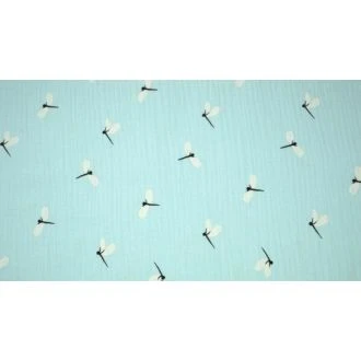 Hydrofiel met libelles 100% katoen 135cm breed van WOUTERS mp-8020-78