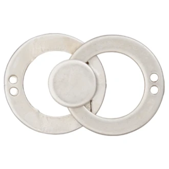 Ronde metalen haak en oog sluiting van UNION KNOPF 58999