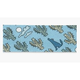 Cactus biaisband blauw 20mm UNION KNOPF 08302