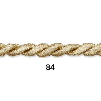 Gedraaid koord zilver en goud 6mm van UNION KNOPF 1324