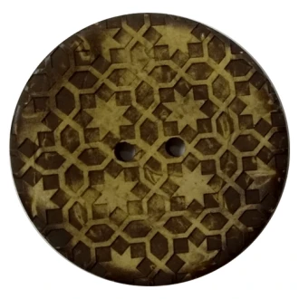 Houten knoop met barok print van RESTYLE 007.84537