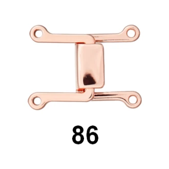 Haak en oog sluiting hoekig 20mm van UNION KNOPF 500735