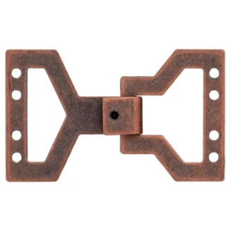 Hoekige metalen haak en oog sluiting van UNION KNOPF 500597