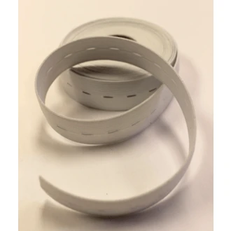 Knoopsgat elastiek 25mm wit van PRYM 033.956251