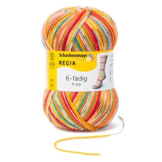 REGIA Sokkengaren 6-draads Color 375 meter150 gram van SCHAGENMAYR 035.9801285