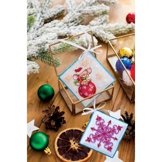 VOORBEDRUKT KRALEN BORDUURPAKKET LITTLE NAUGHTY MOUSE van STITCHCOMPANY aa-abt-007