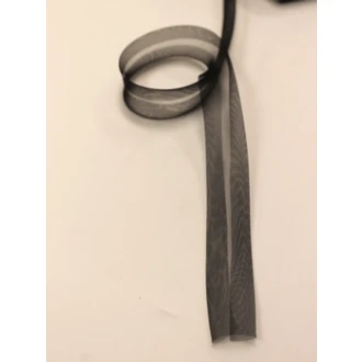 Biaisband organza zwart 20mm van PRYM 033.906110