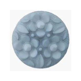 Knoop met bloemen blauw van UNION KNOPF 453920 kleur 64