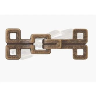 Metalen gesp antiek koper van UNION KNOPF 501077