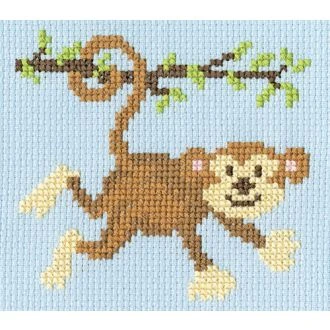 MONKEY MAYHEM telpakket borduurpakket van STITCHCOMPANY bt-skip03