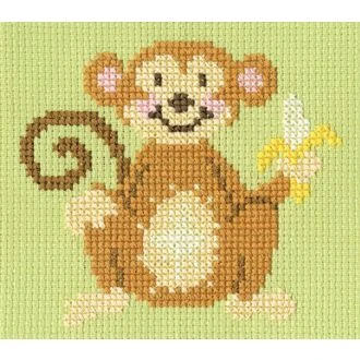 MONKEY MADNESS telpakket borduurpakket van STITCHCOMPANY bt-skip04